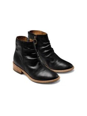 Beek Quail Bootie Women's Black Zipper Ankle Leather Boots Size 7